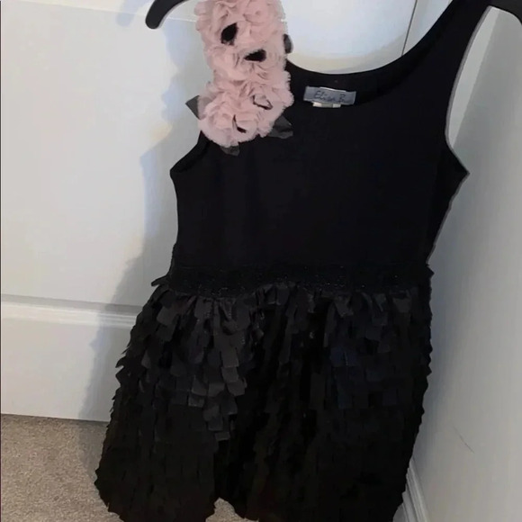 Elisa B ruffled black girl special occasion dress - Picture 4 of 9